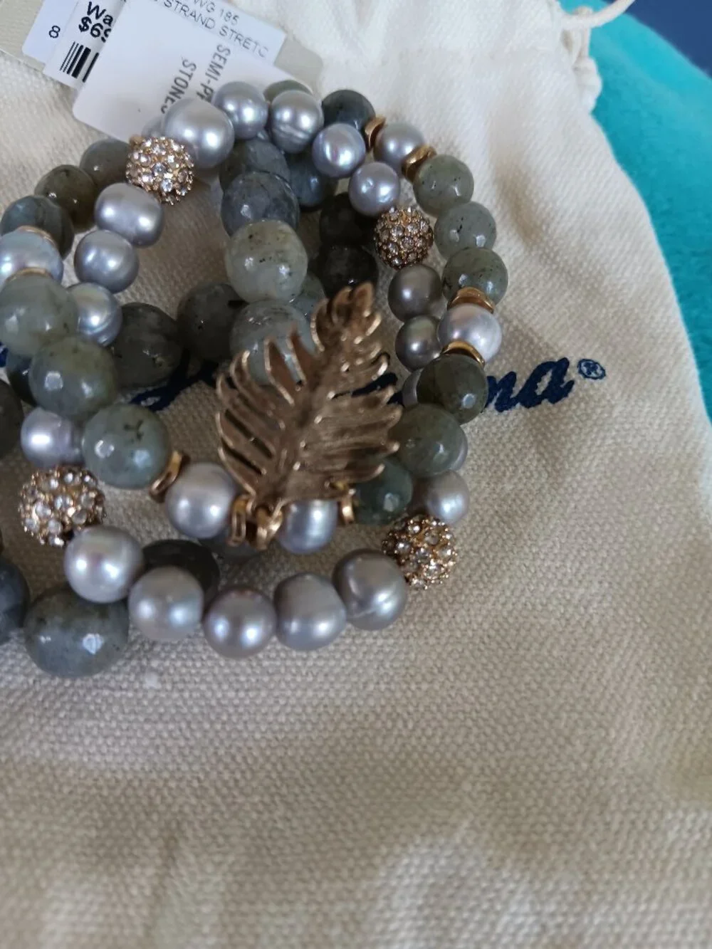 Tommy Bahama triple strand stretch bracelet